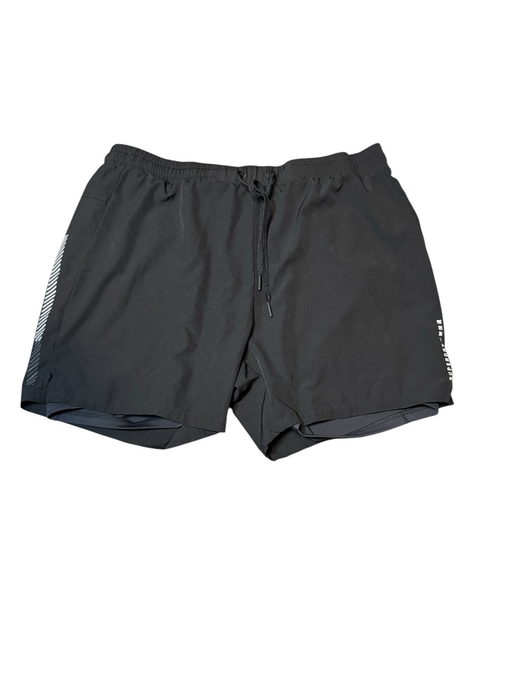 Superdry Black Athletic Running Shorts Men’s Size XXL Layered